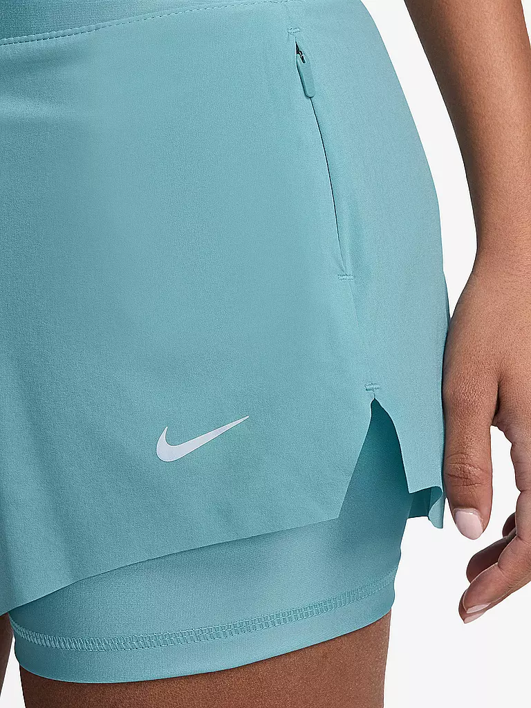 NIKE | Damen 2in1 Laufshort Dri-FIT Swift | hellblau