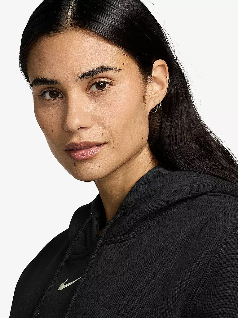 NIKE | Damen Fitnesshoodie Sportswear Phoenix Fleece | rosa