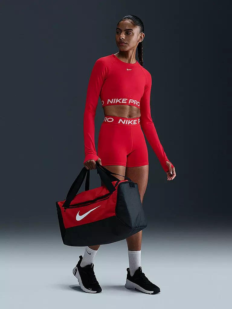 NIKE | Damen Fitnessshirt Crop Nike Pro 365 | rot