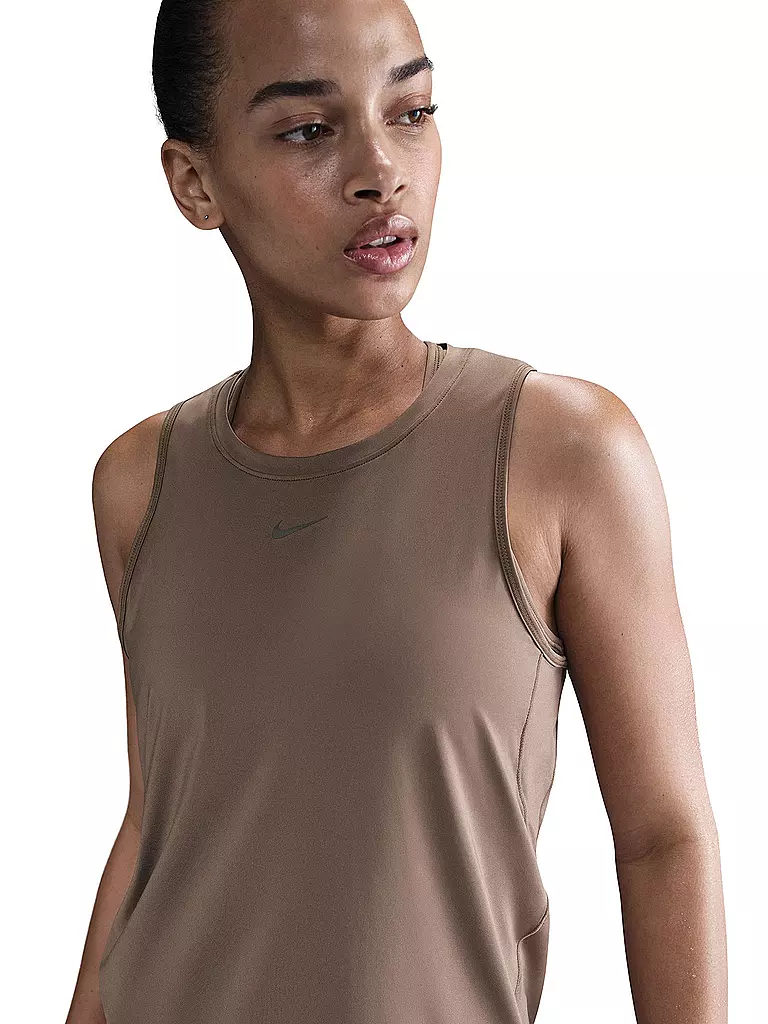 NIKE | Damen Fitnesstank One Classic Dri-FIT | braun