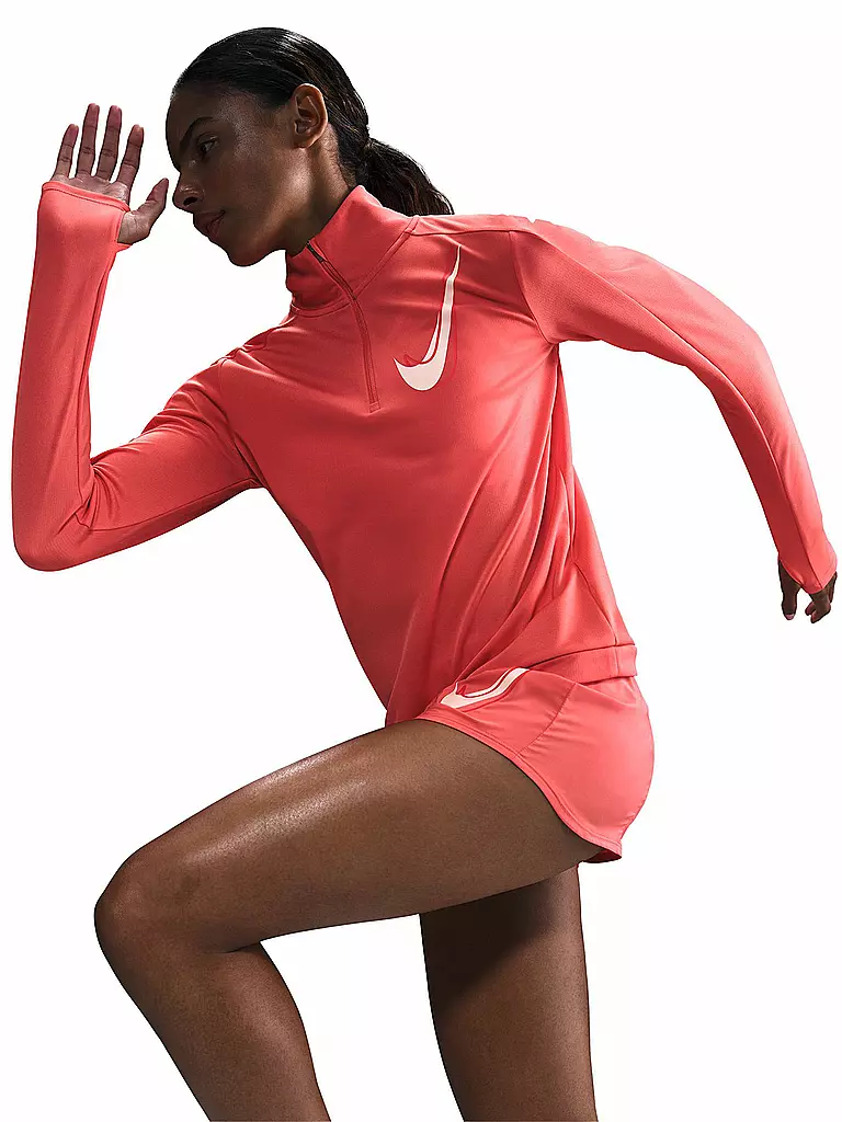 NIKE | Damen Laufsshirt Swoosh | rosa