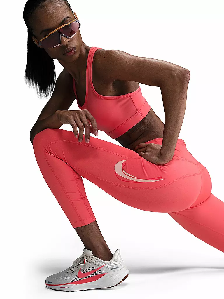 NIKE | Damen Lauftight Swoosh 7/8 | rosa