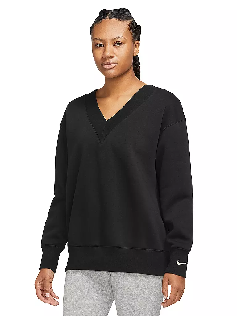 NIKE | Damen Sweater Sportswear Phoenix Fleece | schwarz