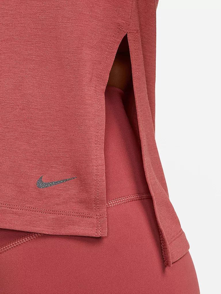 NIKE | Damen Yogashirt Dri-FIT | dunkelrot