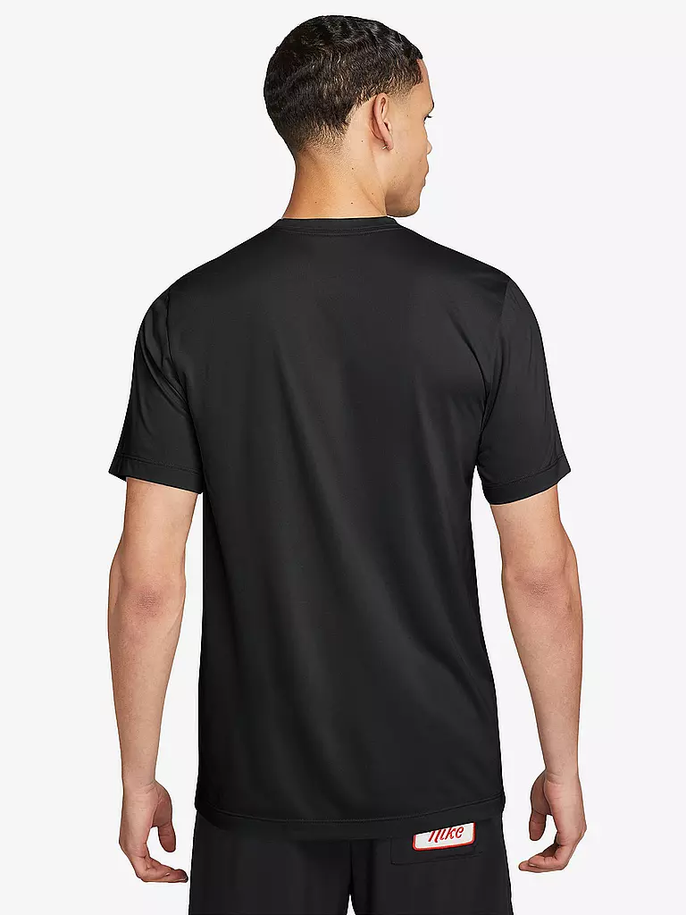 NIKE | Herren Fitnessshirt Dri-FIT Camo | schwarz