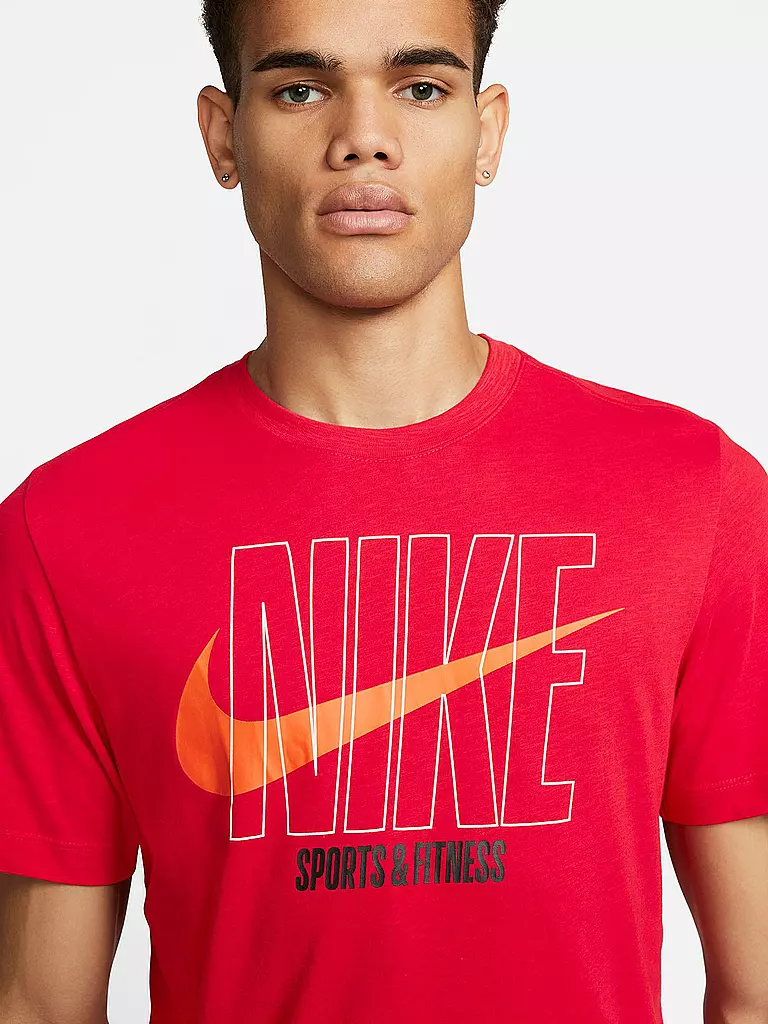 NIKE | Herren Fitnessshirt Dri-FIT | rot