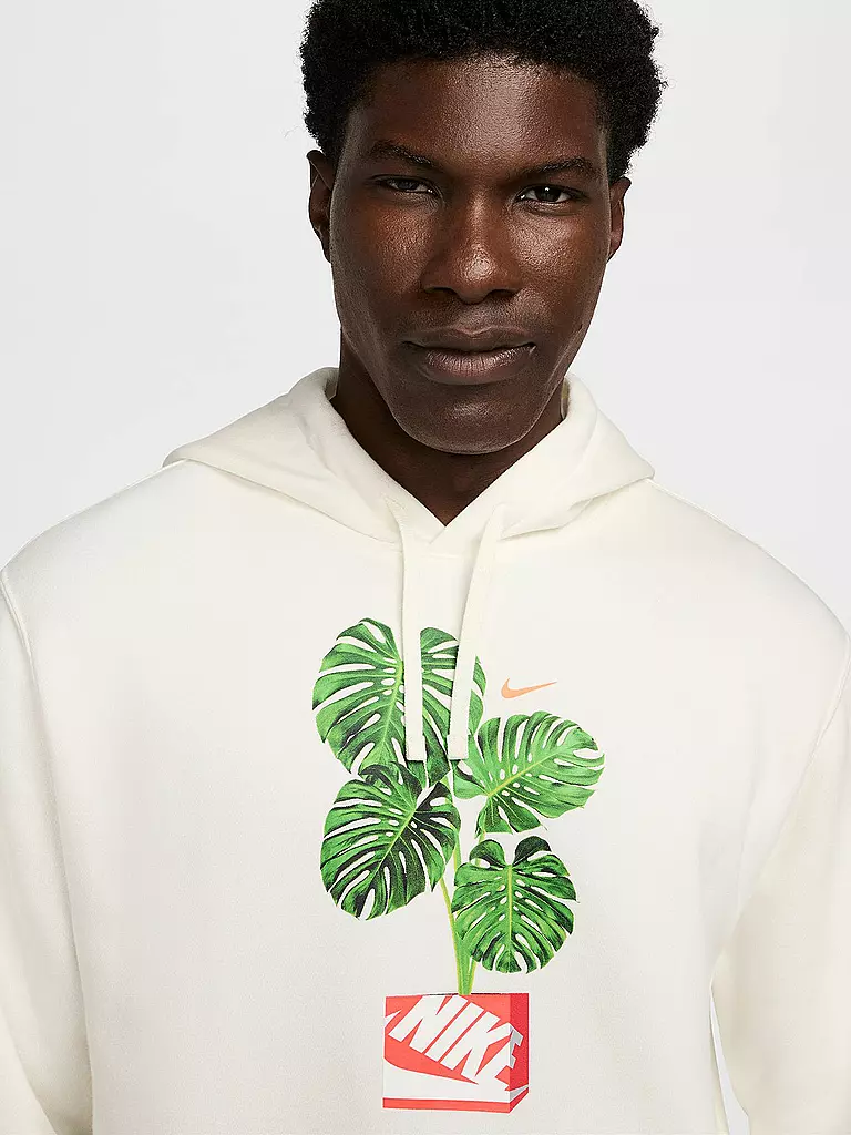 NIKE | Herren Hoodie NSW Club Print | creme