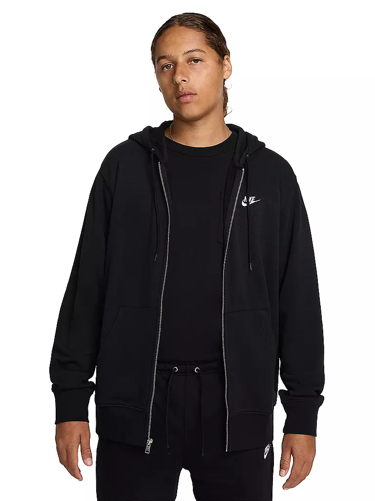 NIKE | Herren Kapuzenjacke NK Club FZ | schwarz