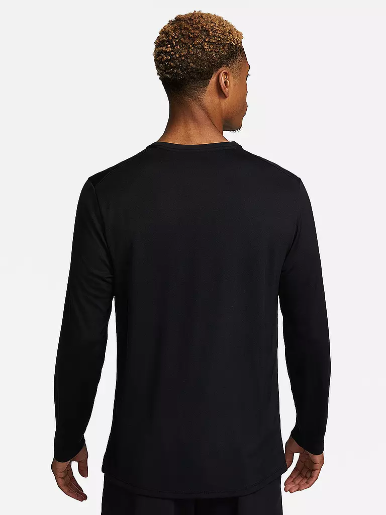 NIKE | Herren Laufshirt Dri-FIT UV Miler Long-Sleeve | schwarz