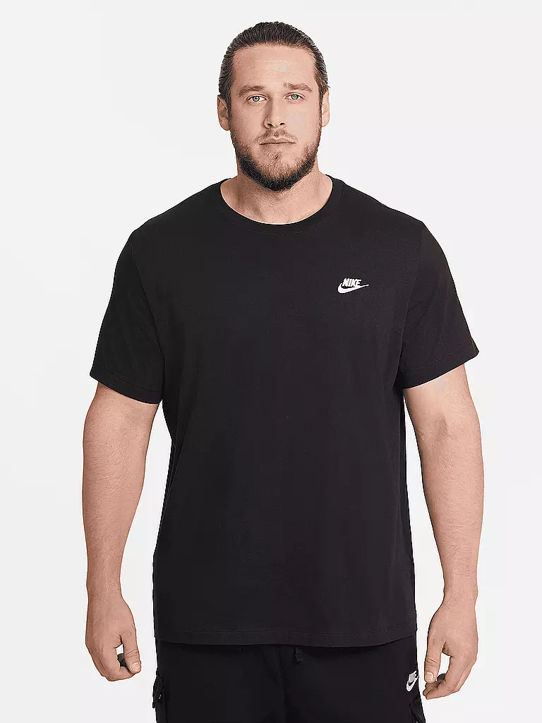 NIKE | Herren T-Shirt Nike Sportswear Club | schwarz