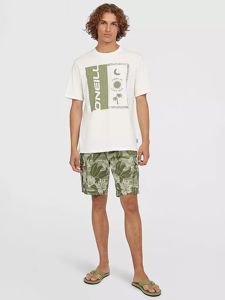 O'NEILL | Herren Beachshirt Front Print | weiss