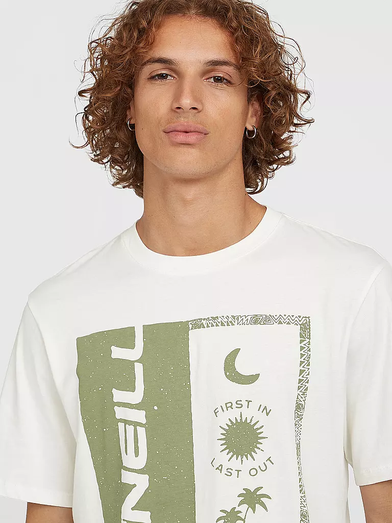 O'NEILL | Herren Beachshirt Front Print | weiss