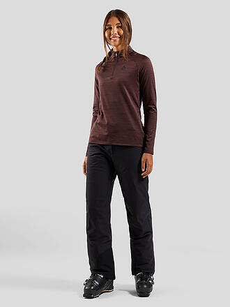 ODLO | Damen Unterzieh Zipshirt Essentials Ceramiwarm