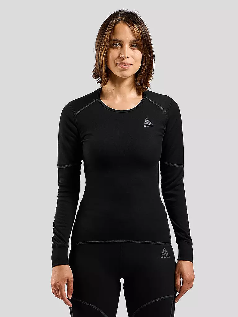 ODLO | Damen Funktionsshirt ACTIVE X-WARM ECO Base Layer | schwarz