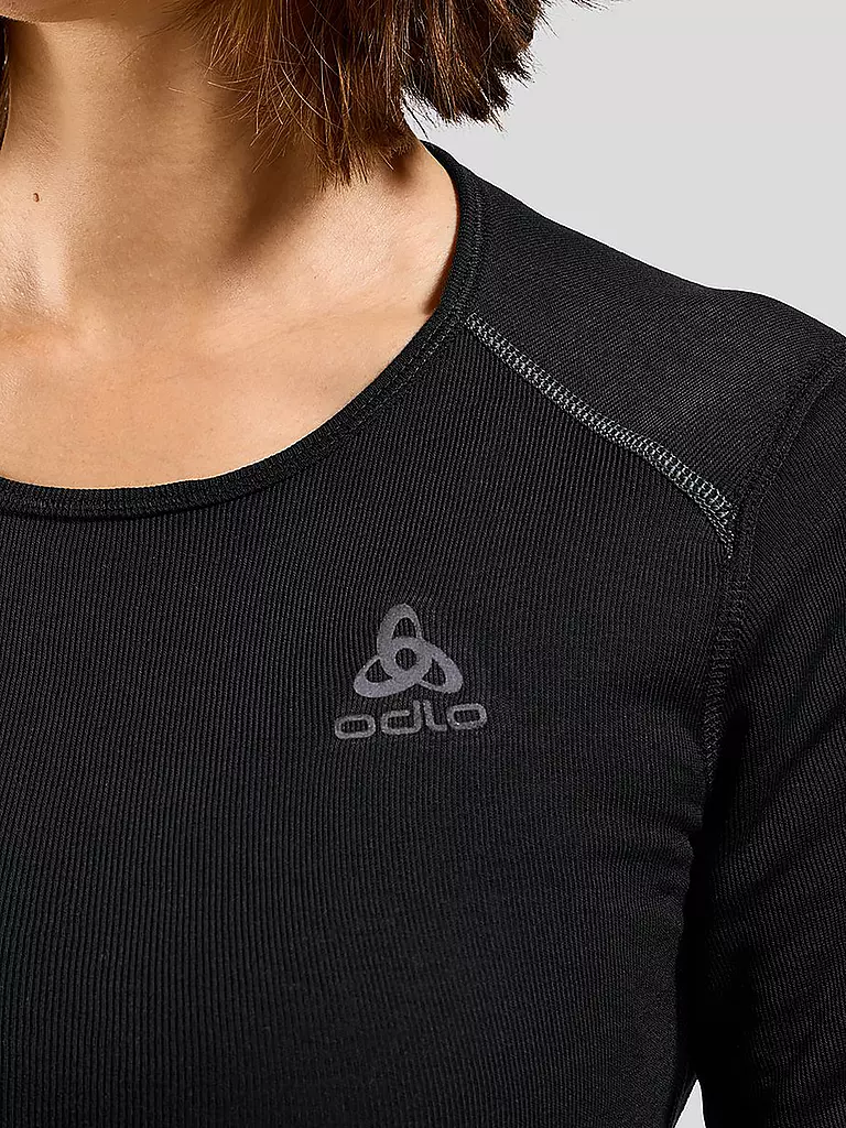 ODLO | Damen Funktionsshirt ACTIVE X-WARM ECO Base Layer | schwarz