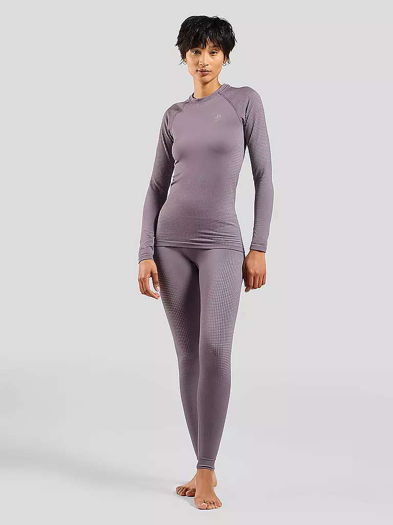 ODLO | Damen Funktionsshirt WARM ECO Baselayer | grau