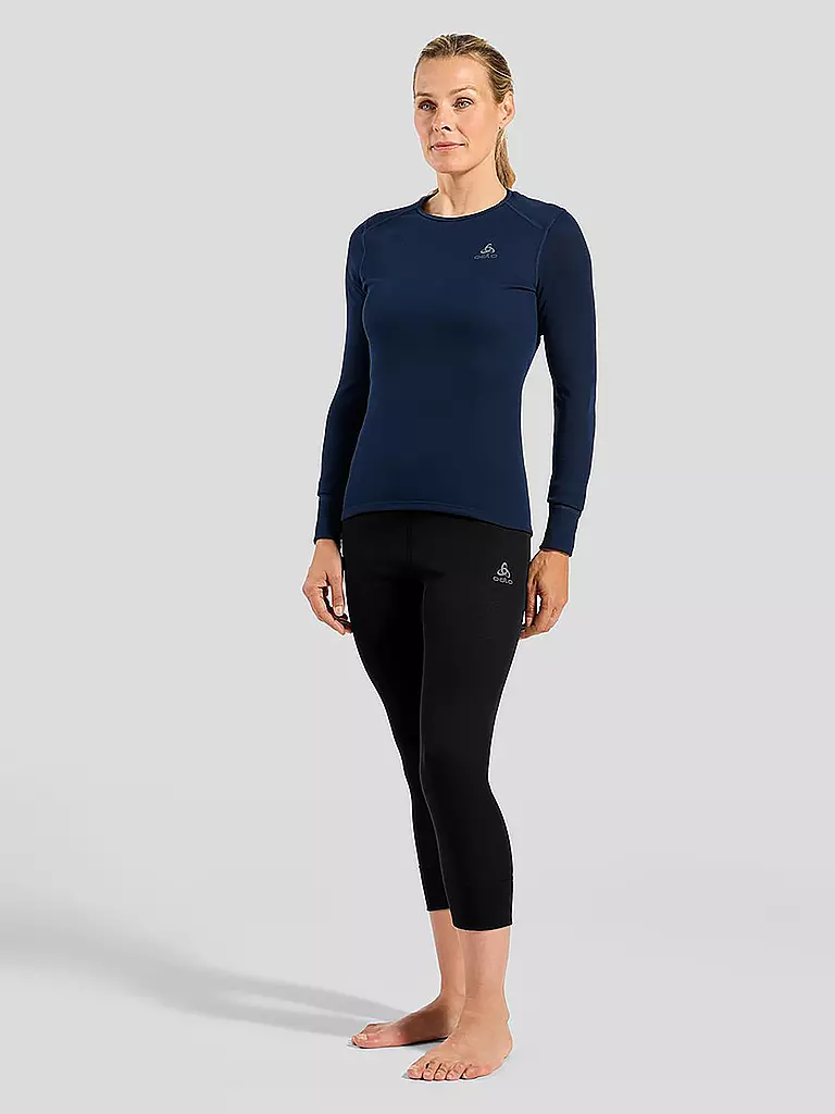 ODLO | Damen Funktionstight ACTIVE WARM ECO Base Layer 3/4 | schwarz