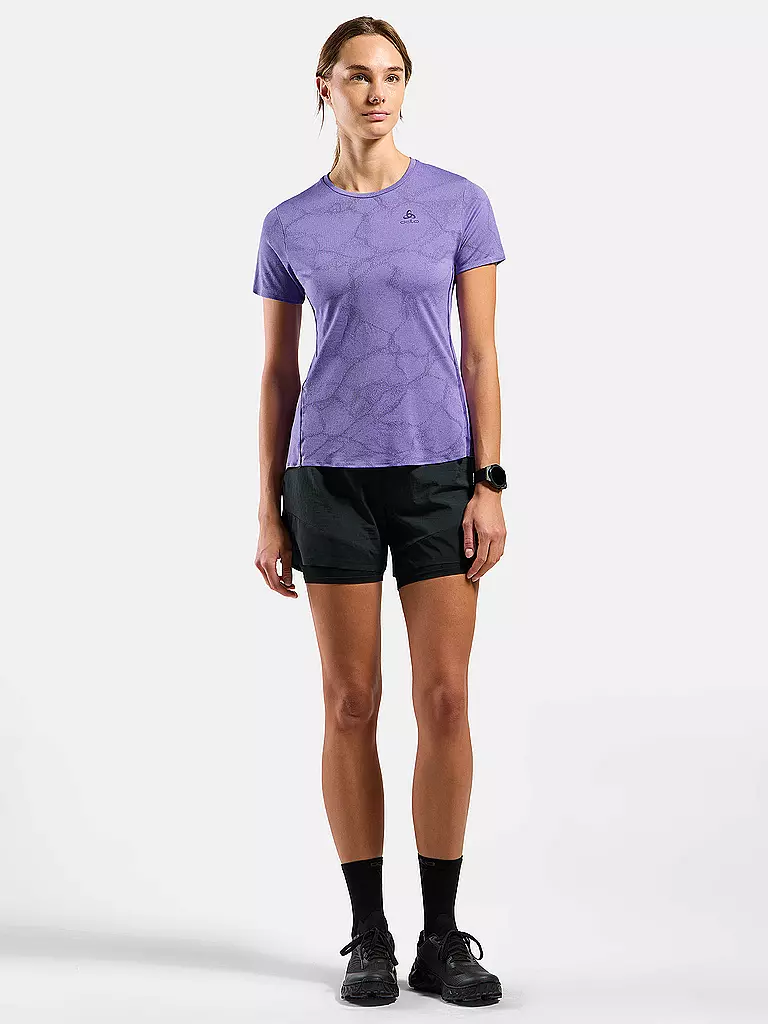 ODLO | Damen Laufshirt Zeroweight Engineered Chill-Tec | lila