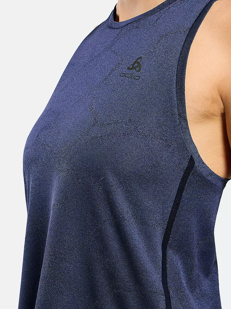 ODLO | Damen Lauftank Zeroweight Engineered Chill-Tec | dunkelblau