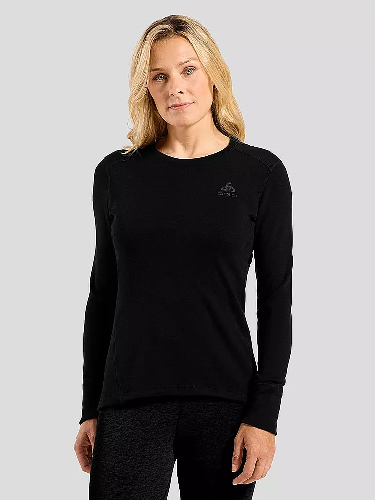 ODLO | Damen Unterzieh Funktionsshirt Natural Merino 260 | schwarz