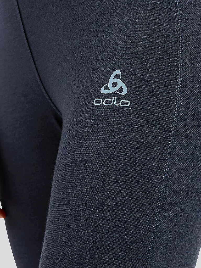 ODLO | Damen Unterzieh Tight Revelstoke Performance Wool Warm 3/4 | dunkelblau