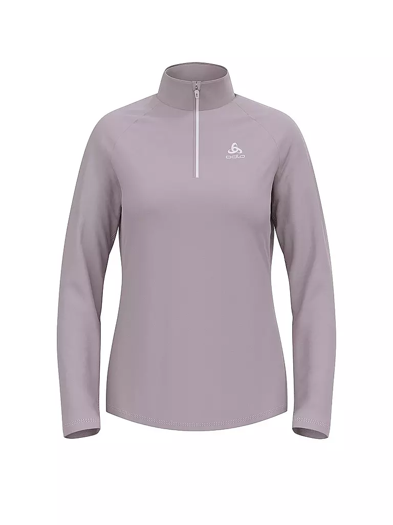 ODLO | Damen Unterzieh Zipshirt Besso Mid Layer | grau