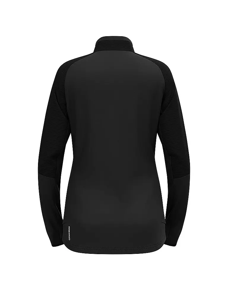 ODLO | Damen Unterzieh Zipshirt Descent Ceramiwarm | braun