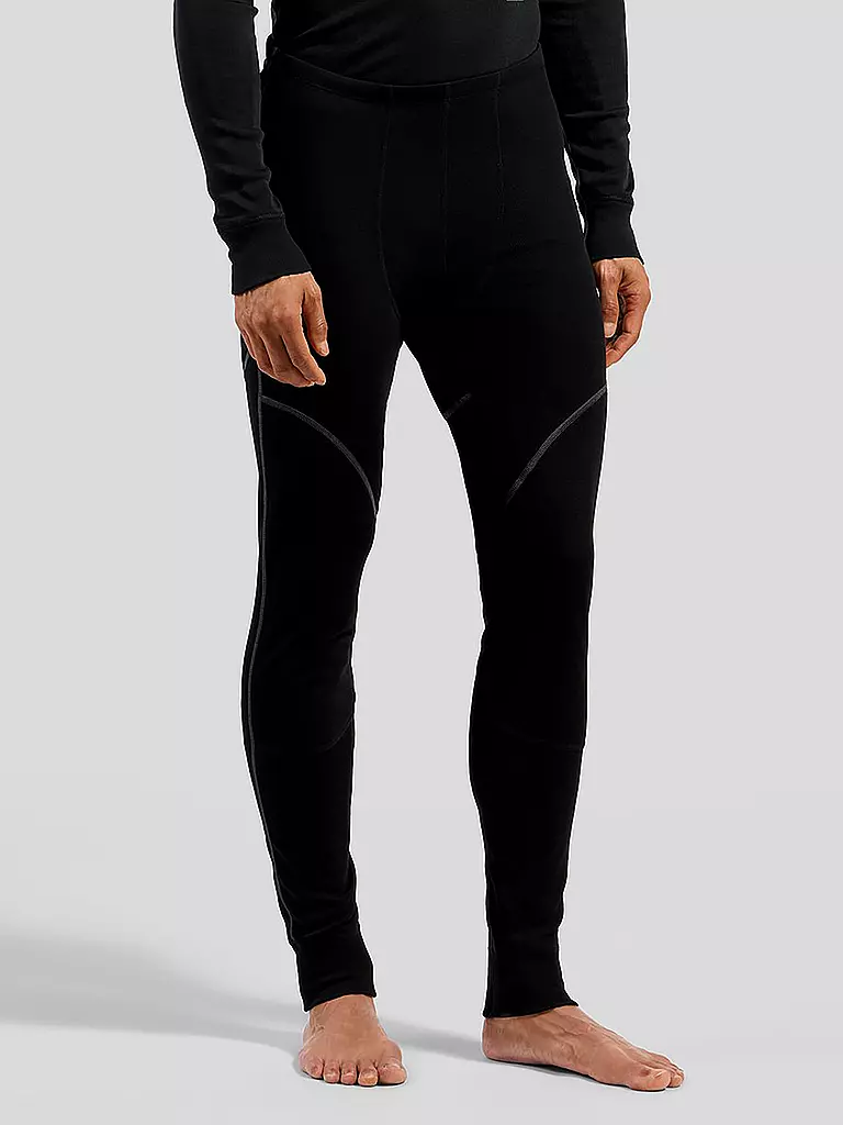 ODLO | Herren Funktionshose ACTIVE X-WARM ECO Base Layer | schwarz