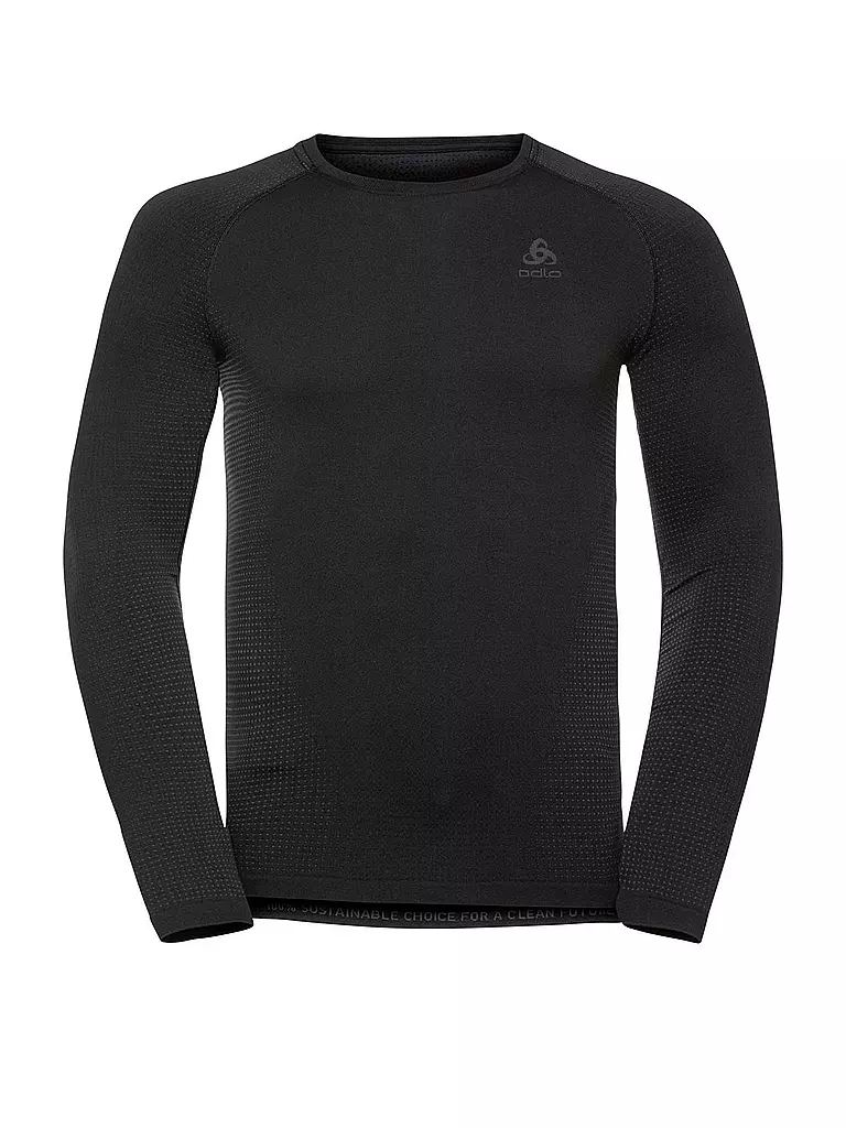 ODLO | Herren Funktionsshirt WARM ECO Baselayer | schwarz