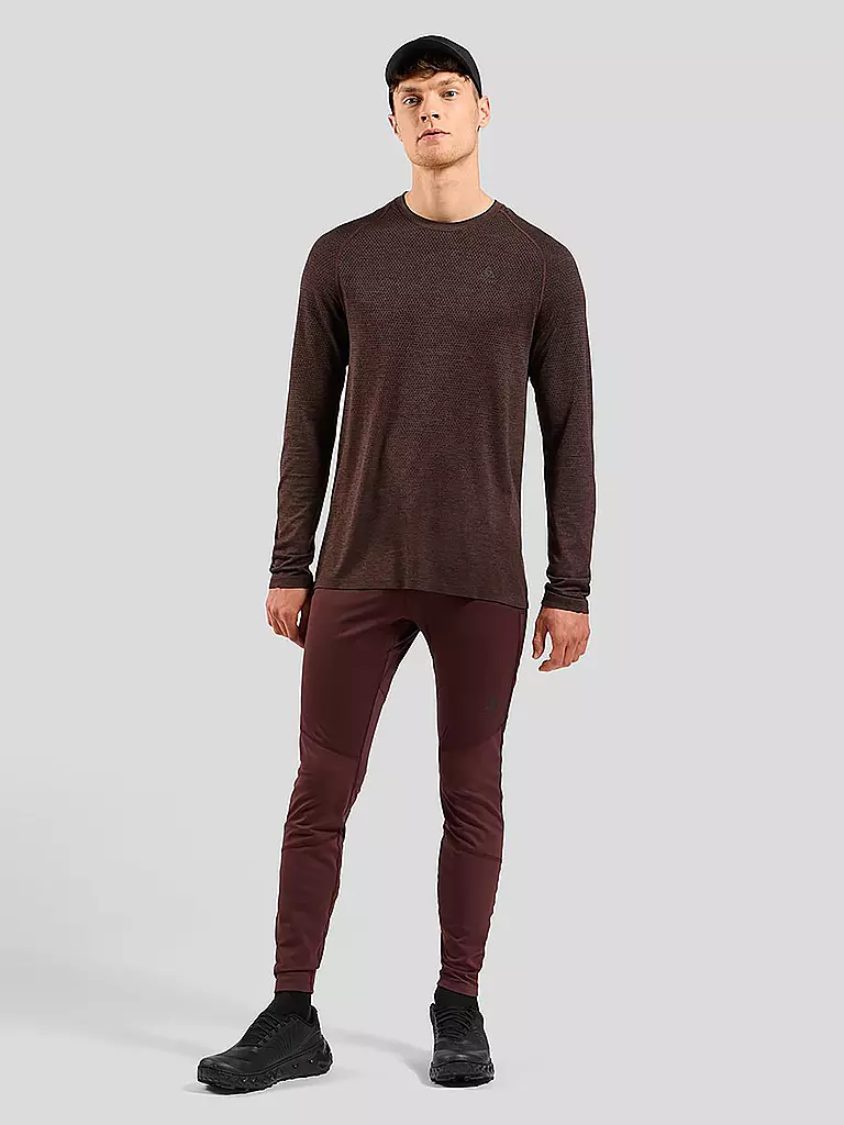 ODLO | Herren Laufshirt Essentials Seamless | dunkelrot