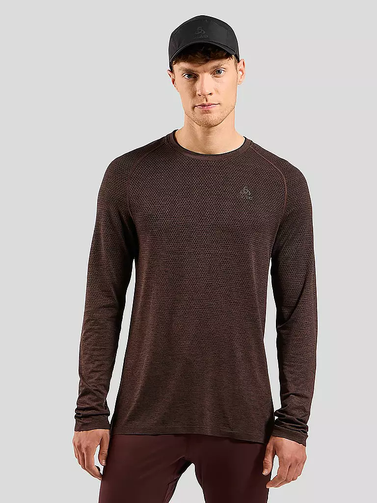 ODLO | Herren Laufshirt Essentials Seamless | dunkelrot