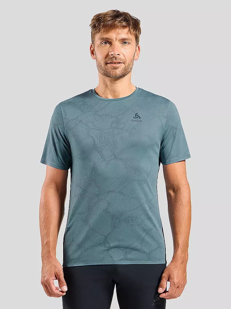 ODLO | Herren Laufshirt Zeroweight Engineered Chill-Tec | blau