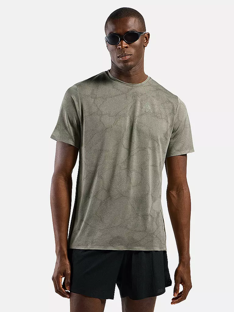 ODLO | Herren Laufshirt Zeroweight Engineered Chill-Tec | beige