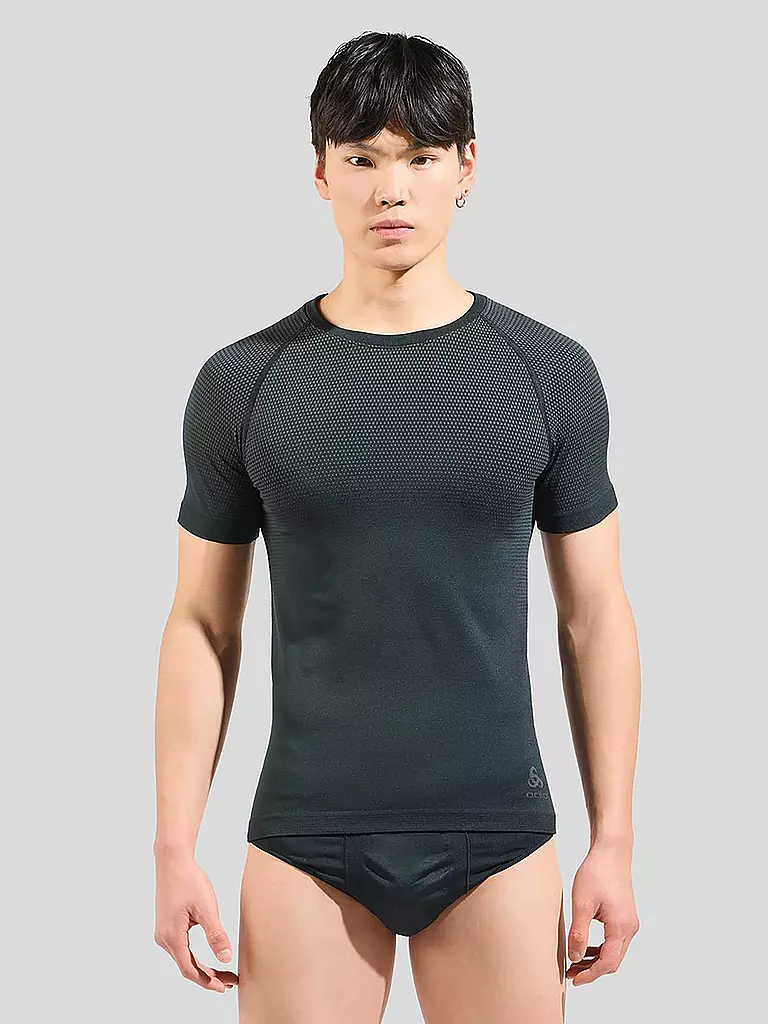 ODLO | Herren Laufwäsche Shirt Performance Light Base Layer  | schwarz