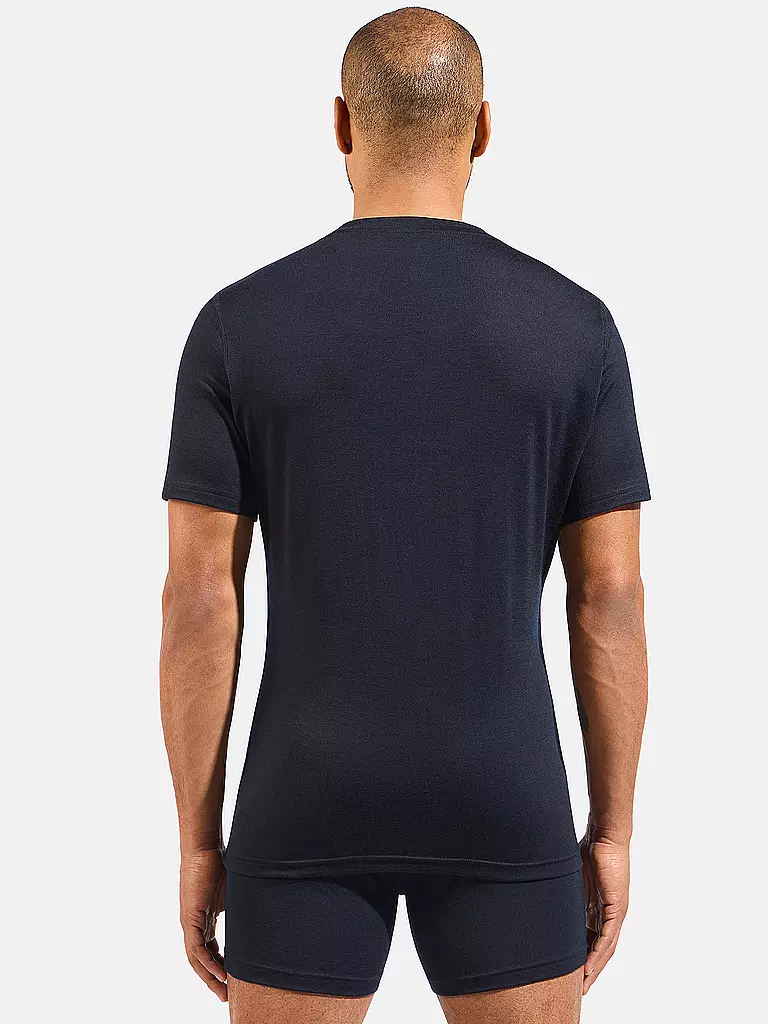 ODLO | Herren Unterzieh Funktionsshirt Natural Merino 160 | schwarz