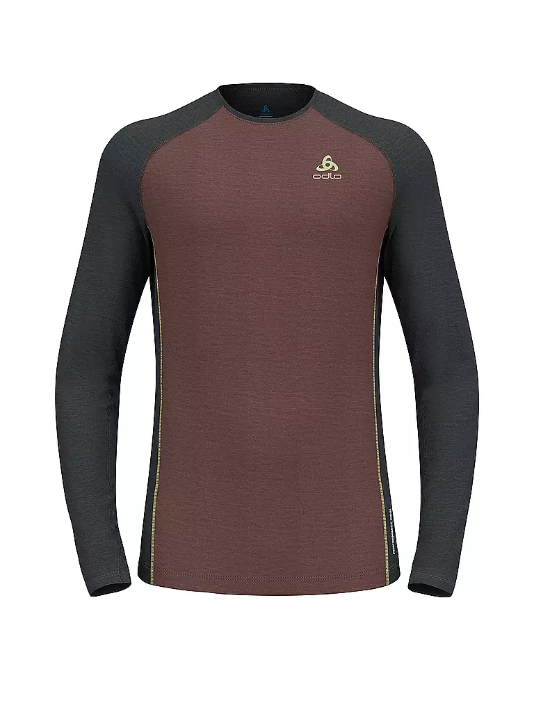 ODLO | Herren Unterzieh Funktionsshirt Performance Wool 150 | dunkelrot