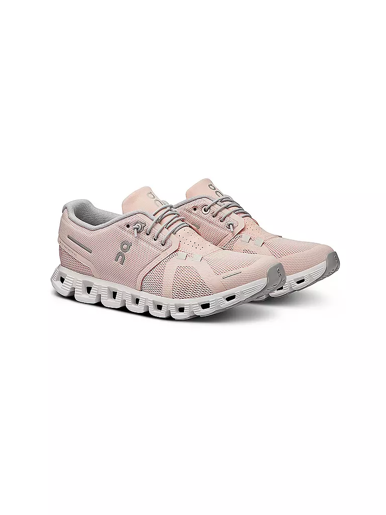 ON | Damen Freizeitschuhe Cloud 5 SHELL WHITE | rosa