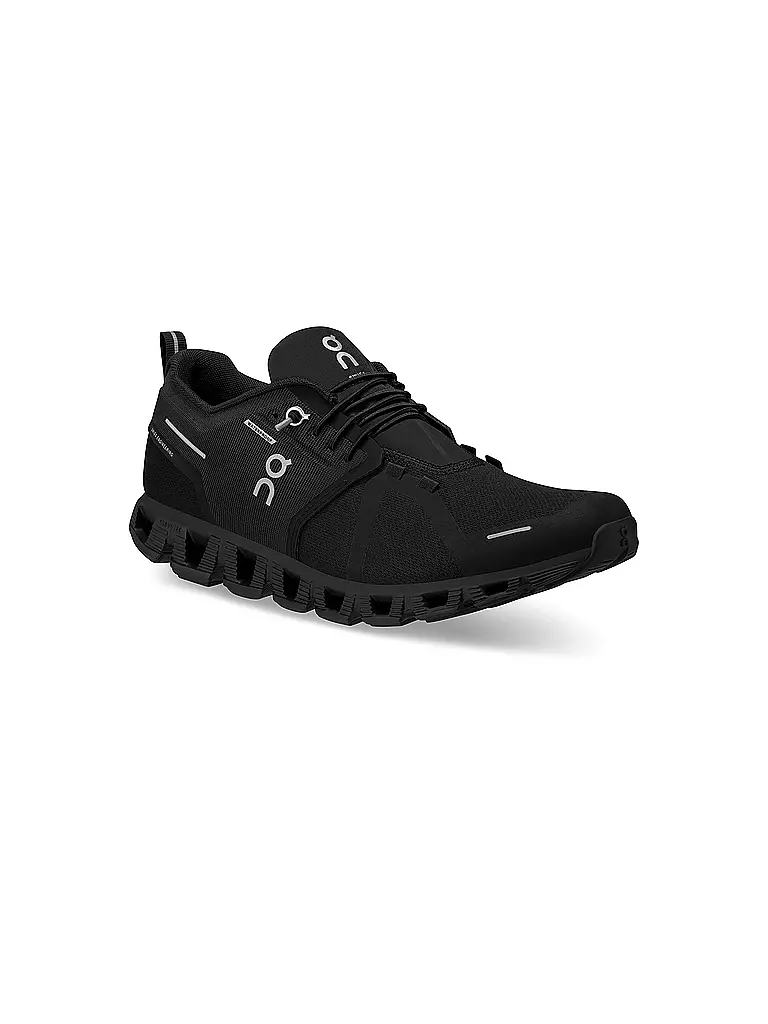 ON | Damen Freizeitschuhe Cloud 5 Waterproof ALL BLACK | schwarz