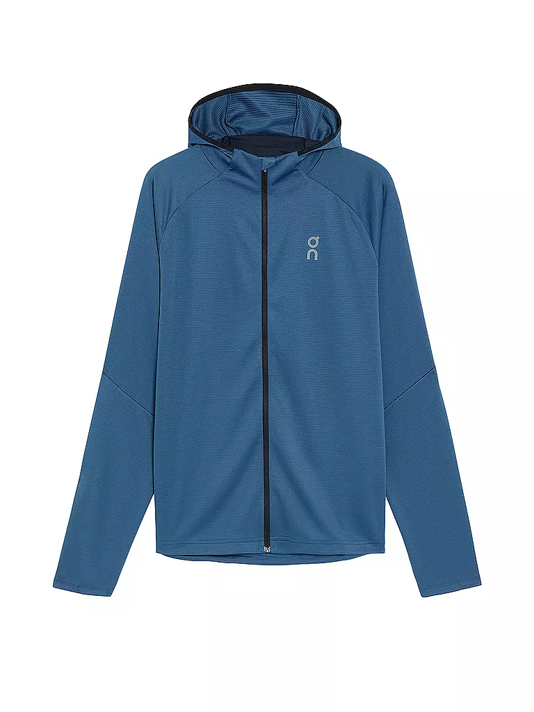 ON | Herren Laufjacke Climate Zip Hoodie | blau