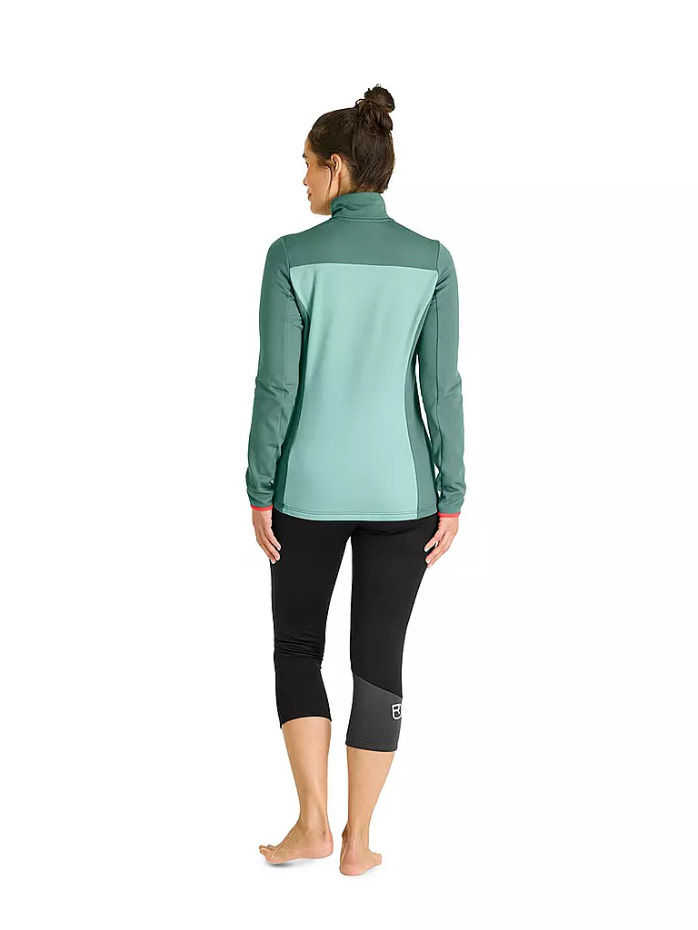 ORTOVOX | Damen Funktions Zipshirt FLeece Light | petrol