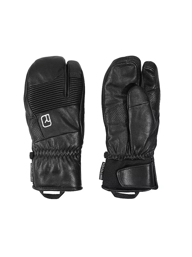 ORTOVOX | Herren Handschuhe Full Leather 3 Finger | schwarz