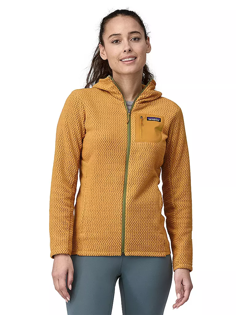 PATAGONIA | Damen Fleecejacke R1® Air Full-Zip Hoody | gold