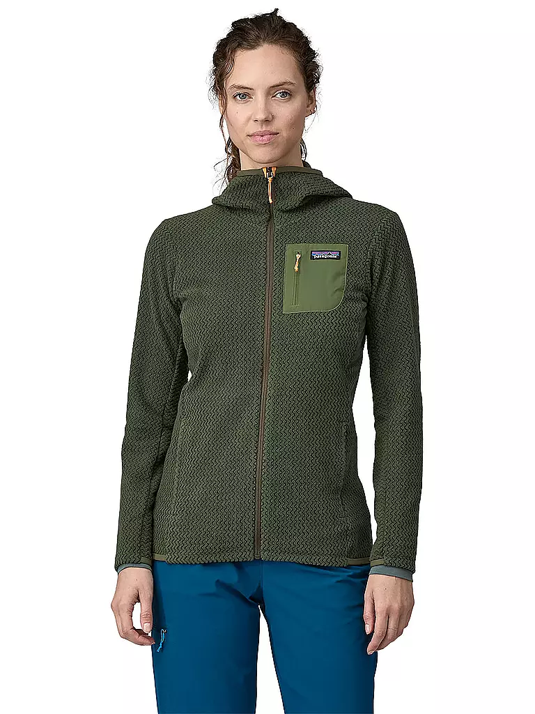 PATAGONIA | Damen Fleecejacke R1® Air Full-Zip Hoody | dunkelgrün