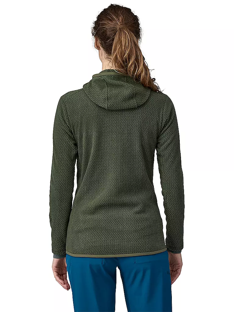 PATAGONIA | Damen Fleecejacke R1® Air Full-Zip Hoody | dunkelgrün