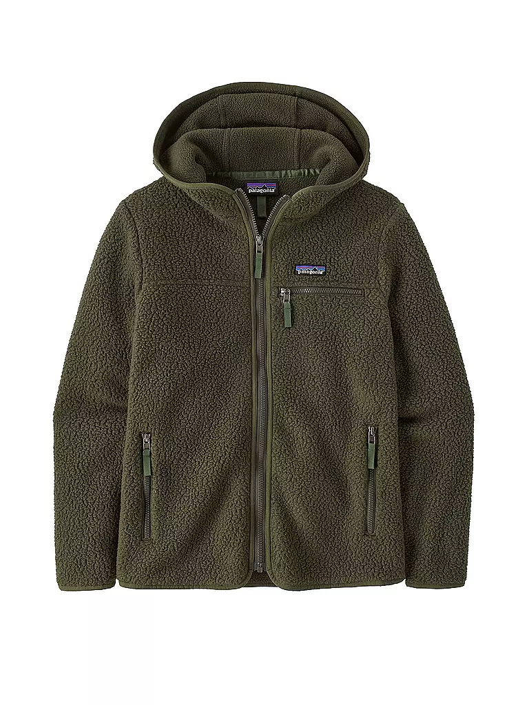 PATAGONIA | Damen Fleecejacke Retro Pile Hoodie | dunkelgrün