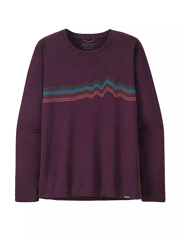 PATAGONIA | Damen Funktionsshirt Long-Sleeved Capilene® Cool Daily Graphic | beere