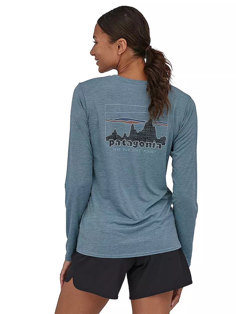 PATAGONIA | Damen Funktionsshirt Long-Sleeved Capilene® Cool Daily Graphic | hellblau