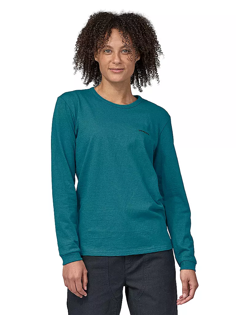 PATAGONIA | Damen Shirt P-6 Logo Responsibili-Tee® | petrol