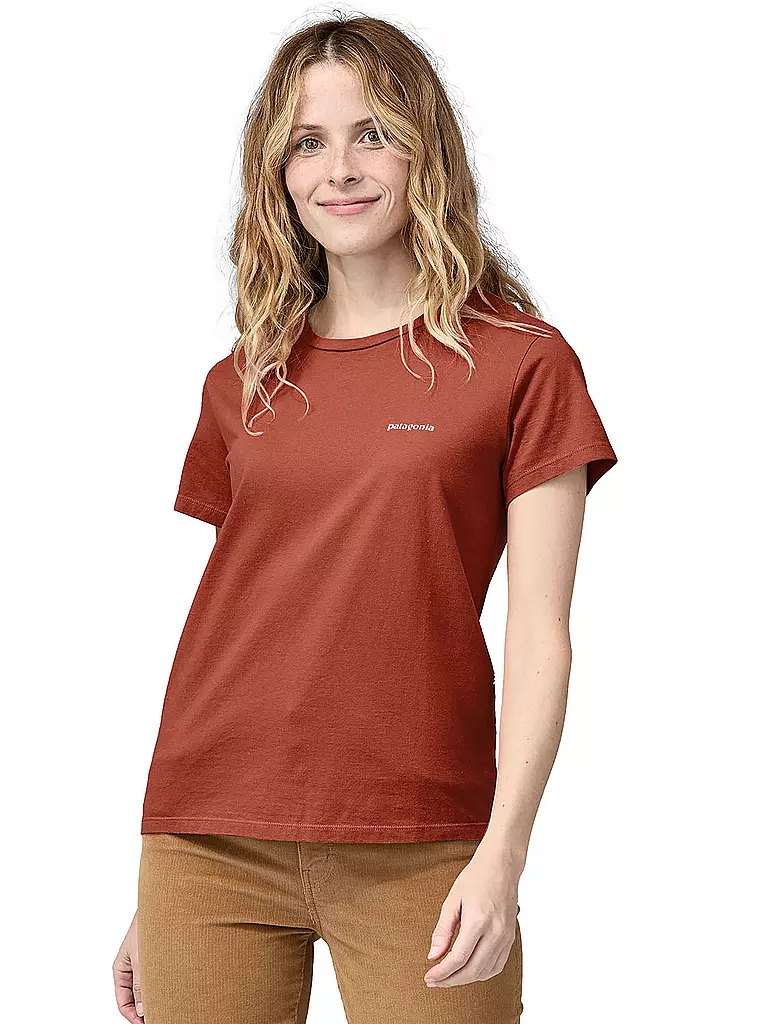 PATAGONIA | Damen T-Shirt P-6 Mission | kupfer