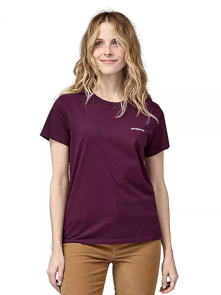 PATAGONIA | Damen T-Shirt P-6 Mission | beere